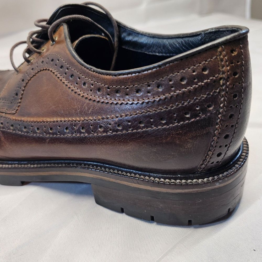 Johnston Murphy Mens XC Flex wingtip Sheepskin Dress Shoe 20-5512 US Size‎ 10 M - Picture 15 of 16